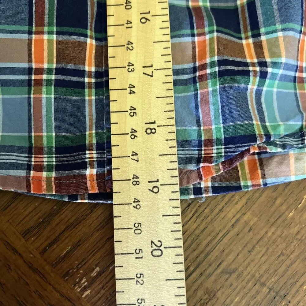 Ralph Lauren Boys Multicolor Plaid Long Sleeve Button-Up Shirt Size 5 Fall